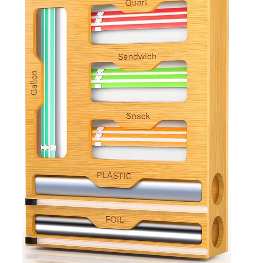 MIRBIRTOS Ziploc bag of storage organizer with cutter